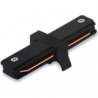 Коннектор прямой однофазный для шинопровода, черный,FERON LD1000