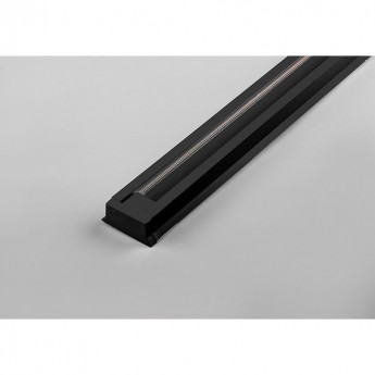 Шинопровод для трековых однофазных светильников FERON, черный, 2м, в наборе токоввод, заглушка, крепление, CAB1003