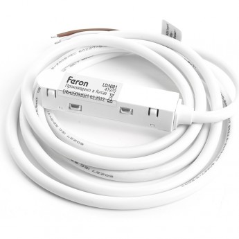 Соединитель-коннектор для низковольтного шинопровода FERON LD3001 белый