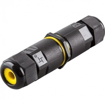 Соединитель-коннектор для проводов FERON LD519, 3-контактный, водонепроницаемый, черный