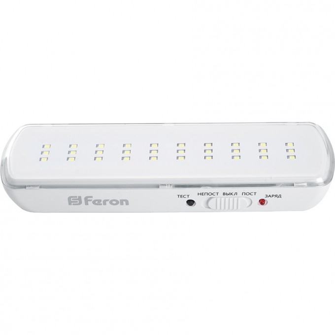 Светильник аварийный, 30 LED AC/DC, белый,FERON EM110 артикул 41532 Светильник аварийный, 30 LED AC/DC, белый,FERON EM110 артикул 41532