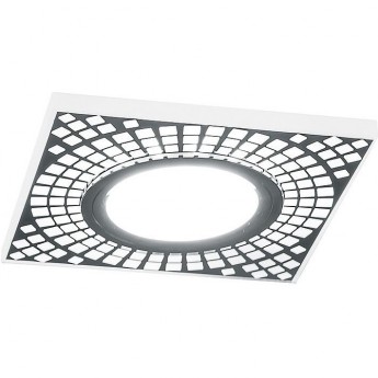 Светильник FERON CD952 MR16 G5.3 с белой LED подсветкой белый матовый Светильник FERON CD952 MR16 G5.3 с белой LED подсветкой белый матовый