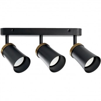 Светильник FERON ML223 настенно-потолочный под лампу GU10, черный Светильник FERON ML223 настенно-потолочный под лампу GU10, черный