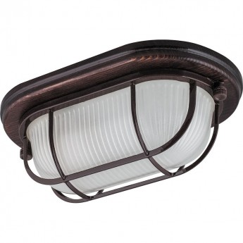 Светильник накладной IP54, 220V 60Вт Е27, дерево, орех, овал, с решеткой, FERON НБО 04-60-022 Светильник накладной IP54, 220V 60Вт Е27, дерево, орех, овал, с решеткой, FERON НБО 04-60-022