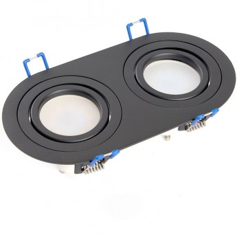 Светильник потолочный встраиваемый FERON DL2812 MR16 50W G5.3 "прямоугольник", черный Светильник потолочный встраиваемый FERON DL2812 MR16 50W G5.3 "прямоугольник", черный