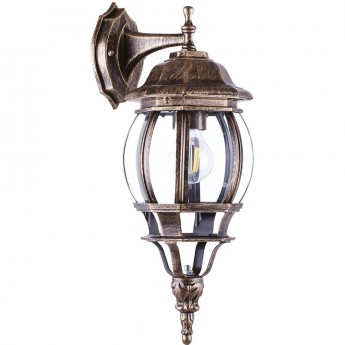 Светильник садово-парковый FERON 8102/PL8102 восьмигранный на стену вниз 100W E27 230V, черное золото Светильник садово-парковый FERON 8102/PL8102 восьмигранный на стену вниз 100W E27 230V, черное золото