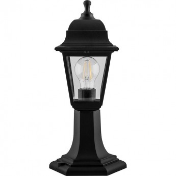 Светильник садово-парковый FERON НТУ 04-60-001 на постамент 4-х гранник 60W E27 230V, черный Светильник садово-парковый FERON НТУ 04-60-001 на постамент 4-х гранник 60W E27 230V, черный