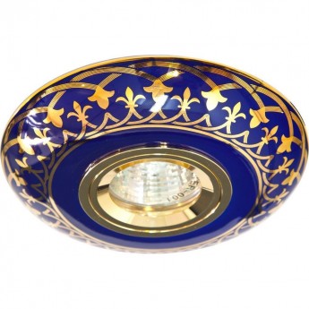Светильник встраиваемый FERON C2626 потолочный MR16 G5.3 сине-золотистый 28355 Светильник встраиваемый FERON C2626 потолочный MR16 G5.3 сине-золотистый 28355