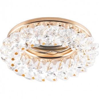 Светильник встраиваемый FERON CD4141 потолочный MR16 G5.3 прозрачный, без лампы, золотистый 19287 Светильник встраиваемый FERON CD4141 потолочный MR16 G5.3 прозрачный, без лампы, золотистый 19287