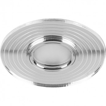 Светильник встраиваемый FERON CD980 MR16 G5.3 с белой LED подсветкой прозрачный Светильник встраиваемый FERON CD980 MR16 G5.3 с белой LED подсветкой прозрачный