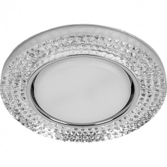 Светильник встраиваемый FERON DL4120 потолочный GX53 прозрачный, хром 40516