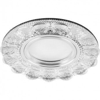 Светильник встраиваемый с белой LED подсветкой FERON CD912 потолочный MR16 G5.3 прозрачный Светильник встраиваемый с белой LED подсветкой FERON CD912 потолочный MR16 G5.3 прозрачный