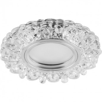 Светильник встраиваемый с белой LED подсветкой FERON CD926 потолочный MR16 G5.3 прозрачный Светильник встраиваемый с белой LED подсветкой FERON CD926 потолочный MR16 G5.3 прозрачный