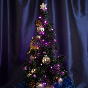 Светодиодная гирлянда FERON CL04 линейная 230V розовый, с питанием от сети