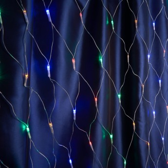 Светодиодная гирлянда FERON CL30 сеть 2х2м + 3м 230V мультиколор, c питанием от сети, прозрачный шнур