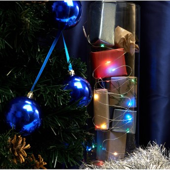 Светодиодная гирлянда FERON CL570 линейная, мультиколор, 2м + 0.5м, с питанием от батареек, прозрачный шнур Светодиодная гирлянда FERON CL570 линейная, мультиколор, 2м + 0.5м, с питанием от батареек, прозрачный шнур