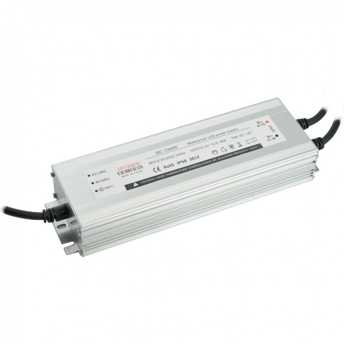Трансформатор электронный FERON LB007 для светодиодной ленты 400W 24V 245*77*41мм IP67 драйвер 48744 Трансформатор электронный FERON LB007 для светодиодной ленты 400W 24V 245*77*41мм IP67 драйвер 48744