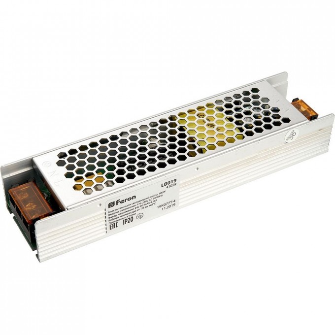 Трансформатор FERON электронный для светодиодной ленты 100W 24V (драйвер), LB019 41059 Трансформатор FERON электронный для светодиодной ленты 100W 24V (драйвер), LB019 41059