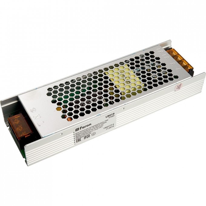 Трансформатор FERON электронный для светодиодной ленты 150W 24V (драйвер), LB019 41060 Трансформатор FERON электронный для светодиодной ленты 150W 24V (драйвер), LB019 41060