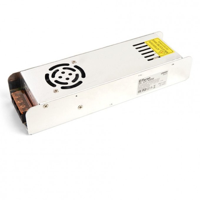 Трансформатор FERON электронный для светодиодной ленты 500W 12V (драйвер), LB009 48009 Трансформатор FERON электронный для светодиодной ленты 500W 12V (драйвер), LB009 48009