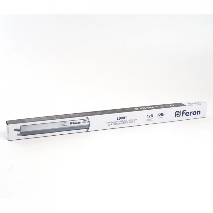 Трансформатор FERON электронный для светодиодной ленты 72W 12V (драйвер), LB001 48015 Трансформатор FERON электронный для светодиодной ленты 72W 12V (драйвер), LB001 48015